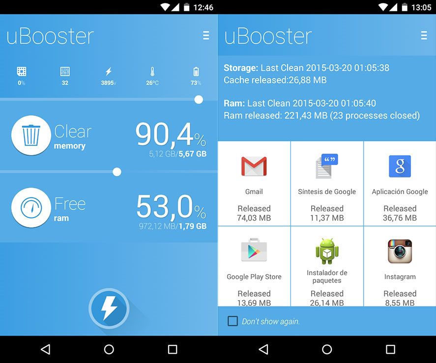 uBooster screenshot 1 How to fix common problems on Android