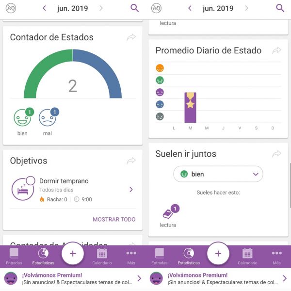 diarios para tu smartphone - Daylio