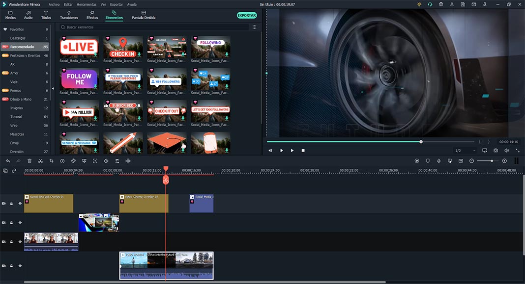 FilmoraGo interfaz Wondershare Filmora X: A complete video editing suite that anyone can use