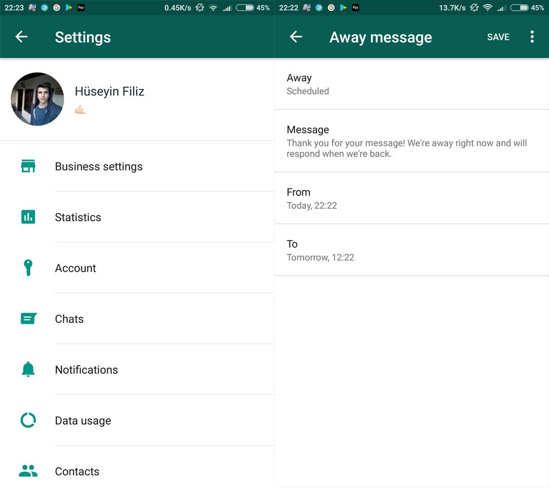 whatsapp business screenshots Five apps to add extra features to WhatsApp